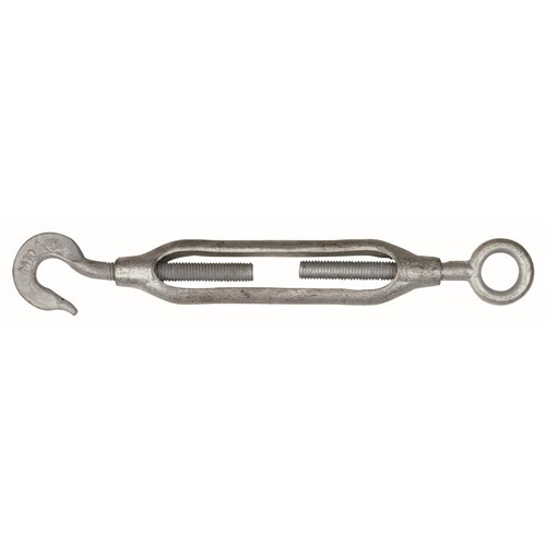 TURNBUCKLE GALVANISED HOOK / EYE M6